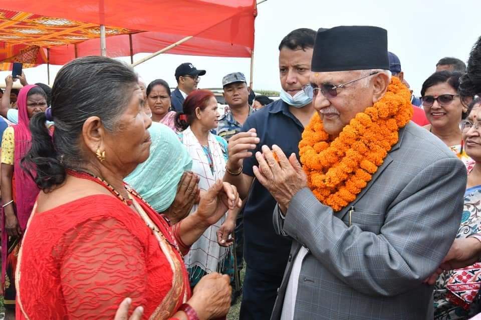 कन्काई नदिमा शिवगञ्ज-मदरगाछ जोड्ने पक्की पुल निर्माणको शिलान्यास सम्पन्न_झापा_२०८१-०२-०९..।।